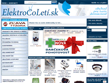 Tablet Screenshot of elektrocoleti.sk